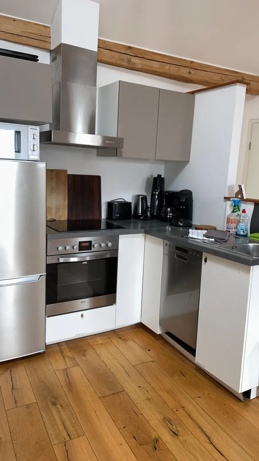 Ferienwohnung Schütz - Möblierte Küche mit allen Accessoires / Furnished kitchen with all accessories